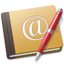 address, book, old, red icon
