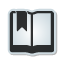 book, bookmark, open, sticker icon