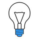 lightbulb svg vector icon
