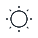 sun, sunny, weather svg vector icon