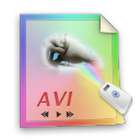 avi,file,video,paper,document icon
