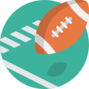 american, ball, football, sport svg vector icon