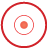 basic, disc, red icon