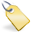 tag, yellow icon