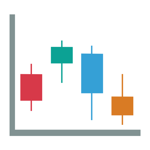 K Line Chart svg vector icon