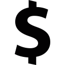 business, currency, dollar, finance, money svg vector icon
