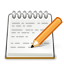 64, accessories, editor, gnome, text icon