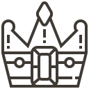 asset, banking, crown, king, loan, pawnshop svg vector icon