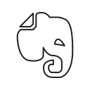 app, application, evernote, iphone, mobile, smartphone, technology svg vector icon