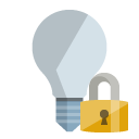 ligthbulb,off,lock icon