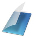 document,vide,bleu,file,paper icon