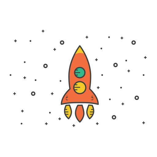 Rocket svg vector icon