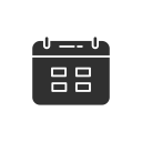 calendar, date, facebook, fb svg vector icon