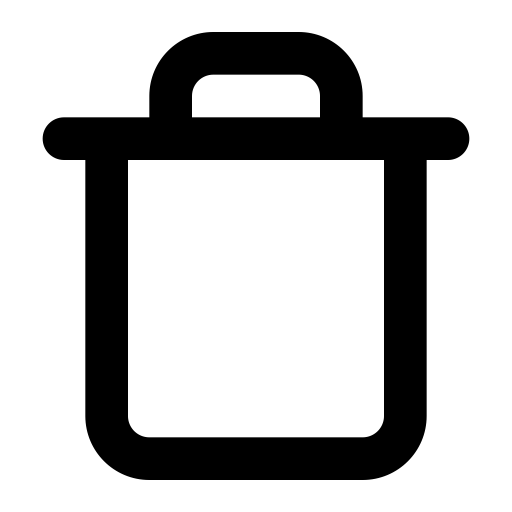 Trash svg vector icon