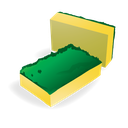cleaning, janitor, sponge icon