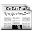 news, newspaper, the daily news, tv icon