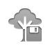tree,diskette icon