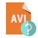 file,format,avi,help icon