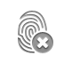 fingerprint,close icon