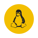 linux, os, penguin, platform, server, system svg vector icon