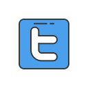 social media, twitter, twitter button, twitter logo svg vector icon
