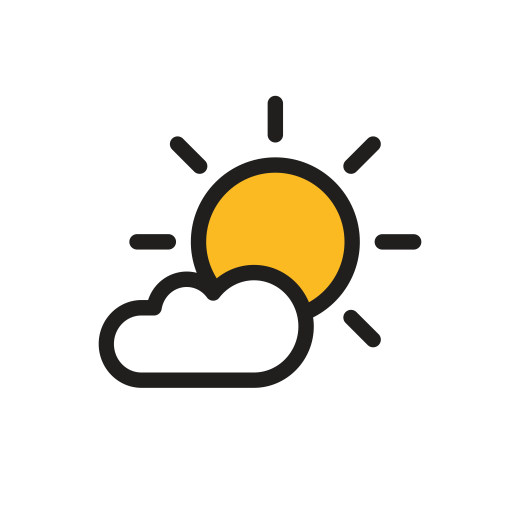Cloudy svg vector icon