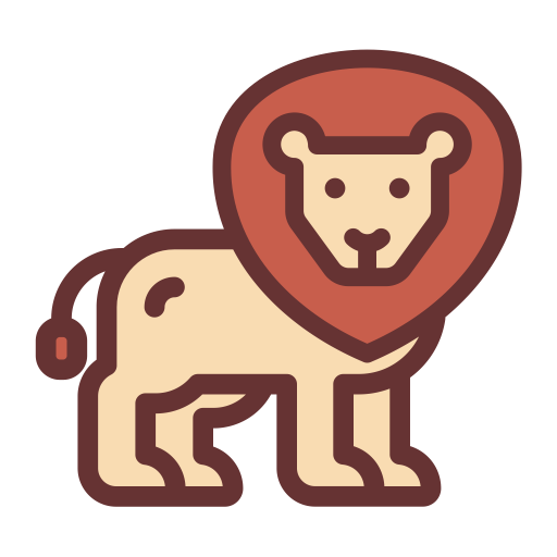 Lion svg vector icon