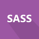 front-end, long shadow, preprocesor, sass, web svg vector icon