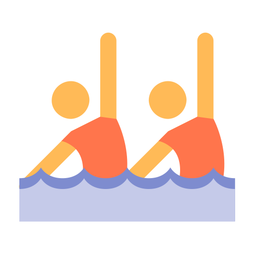 Synchronised Swimming svg vector icon