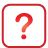 basic, button, question, red icon