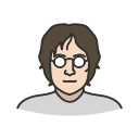 beatless, harry potter, john lennon, lennon svg vector icon