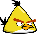 angry birds, yellow bird icon
