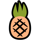 food, nutrition, pineapple, summer, tropical, vacation svg vector icon