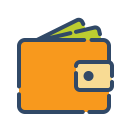 online, shop, shopping, wallet svg vector icon