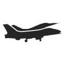 air, airplane, fighter, force, intercepter, jet, plane svg vector icon