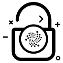 coin, crypto, cryptocurrency, currency, iota, money svg vector icon