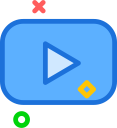 brand, logo, network, social, youtube svg vector icon