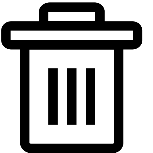 Garbage Can svg vector icon