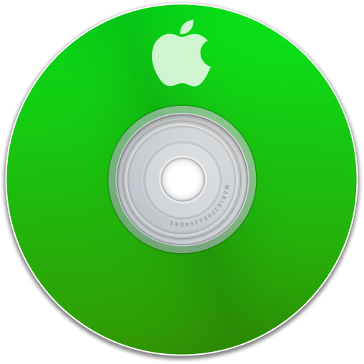 apple,green,cd,dvd,disc,disk,save icon