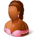 bridesmaid, dark, wedding icon