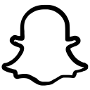 media, network, snapchat, social svg vector icon