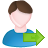 go, male, user icon