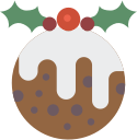 christmas, pudding, xmas svg vector icon