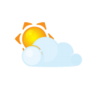sun,lightcloud icon