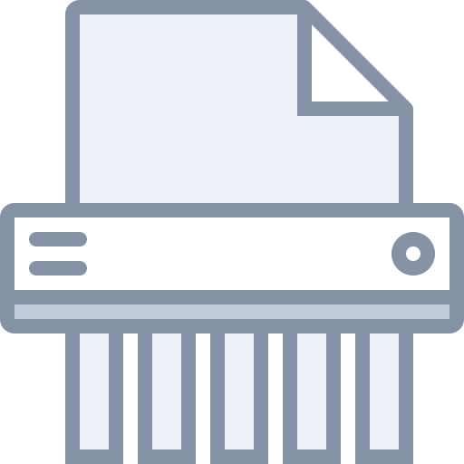 Shredder svg vector icon