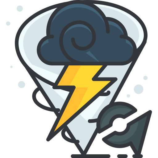Electric Tornado svg vector icon