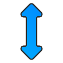 resize, vertical svg vector icon