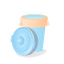 bin, cleaning, janitor, trash icon