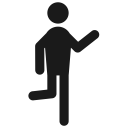 behaviour, hanging, hangout, hi, humna, male, run svg vector icon