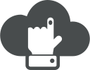 click, cloud, finger, gesture, hand, pointer, select svg vector icon